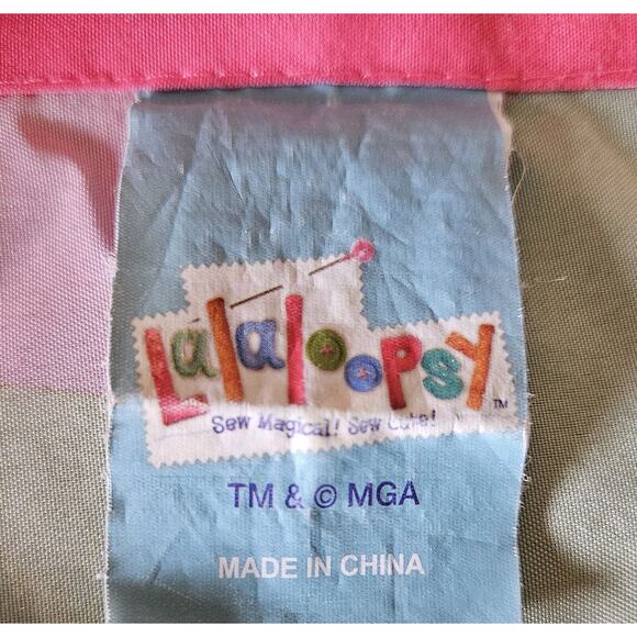 LALALOOPSY Standard Pillowcase Flowers Doll Watering Can Pink Green 29 x 19" - Picture 3 of 3